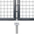 Mesh Garden Gate Anthracite 300x175 cm Galvanised Steel