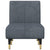 Chaise Longue Dark Grey Velvet