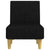 Chaise Longue Black Fabric