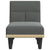 Chaise Longue Dark Grey Fabric