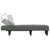 Chaise Longue Dark Grey Fabric