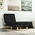 Chaise Longue Black Fabric