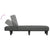 Chaise Longue Dark Grey Fabric