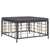 3 Piece Garden Lounge Set with Cushions Anthracite Poly Rattan