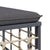 3 Piece Garden Lounge Set with Cushions Anthracite Poly Rattan
