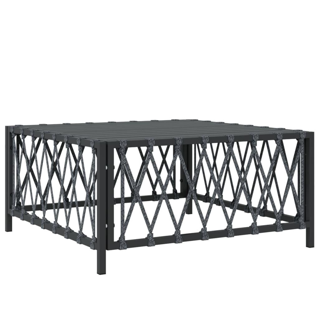 11 Piece Garden Lounge Set with Cushions Anthracite Steel