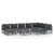 10 Piece Garden Lounge Set with Cushions Anthracite Steel
