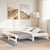 Pull-out Day Bed without Mattress White 2x(90x190) cm