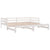 Pull-out Day Bed without Mattress White 2x(90x190) cm