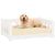 Dog Bed White 75.5x55.5x28 cm Solid Wood Pine