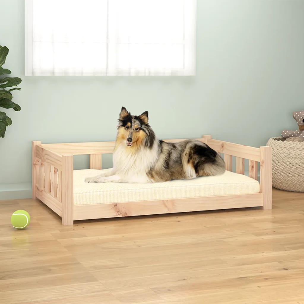Dog Bed 95,5 x 65,5 x 28 cm Natural