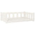 Dog Bed White 95.5x65.5x28 cm Solid Wood Pine