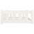 Dog Bed White 95.5x65.5x28 cm Solid Wood Pine