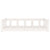 Dog Bed White 105.5x75.5x28 cm Solid Wood Pine