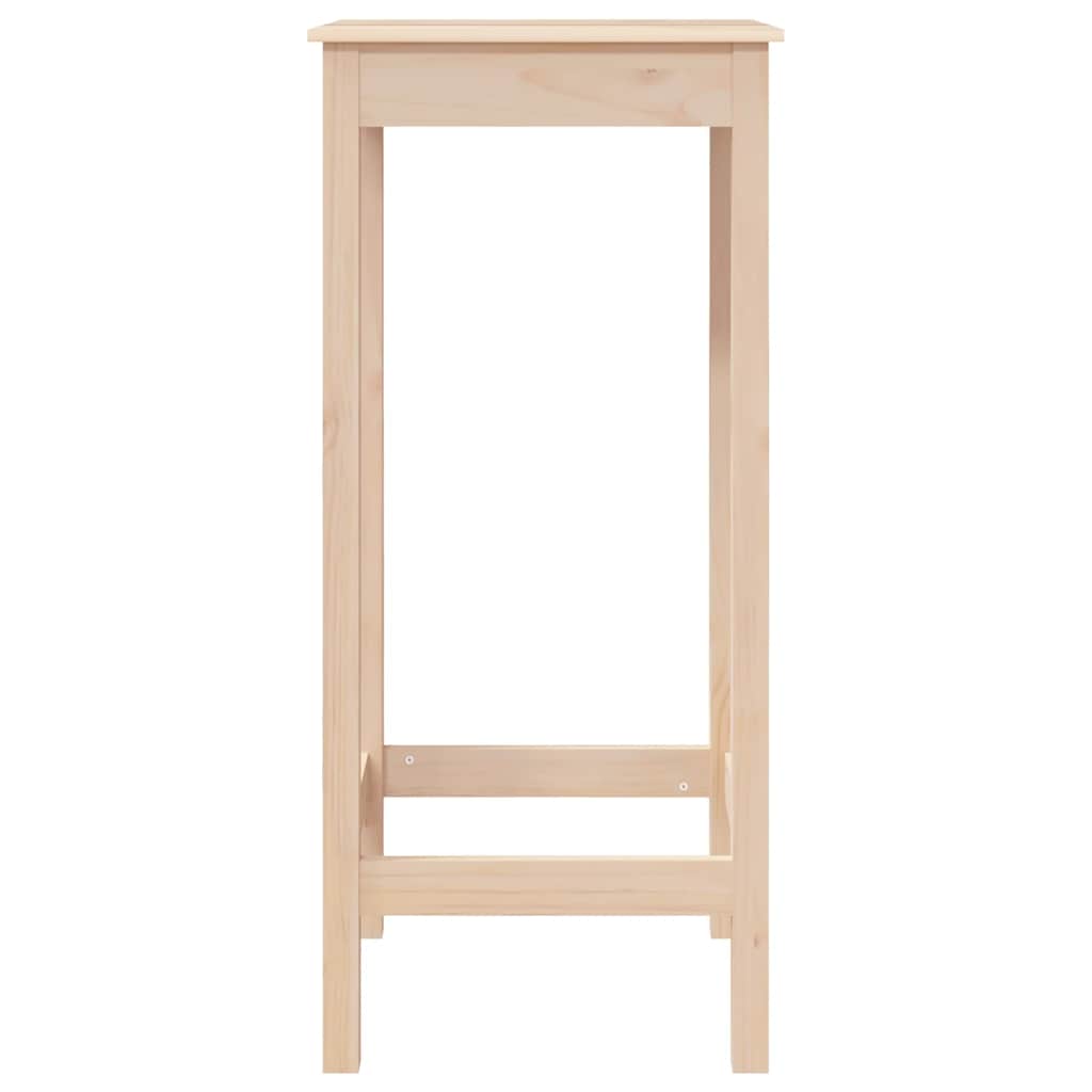 Bar Table 50x50x110 cm Solid Wood Pine
