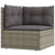 8 Piece Garden Lounge Set with Cushions Grey Poly Rattan