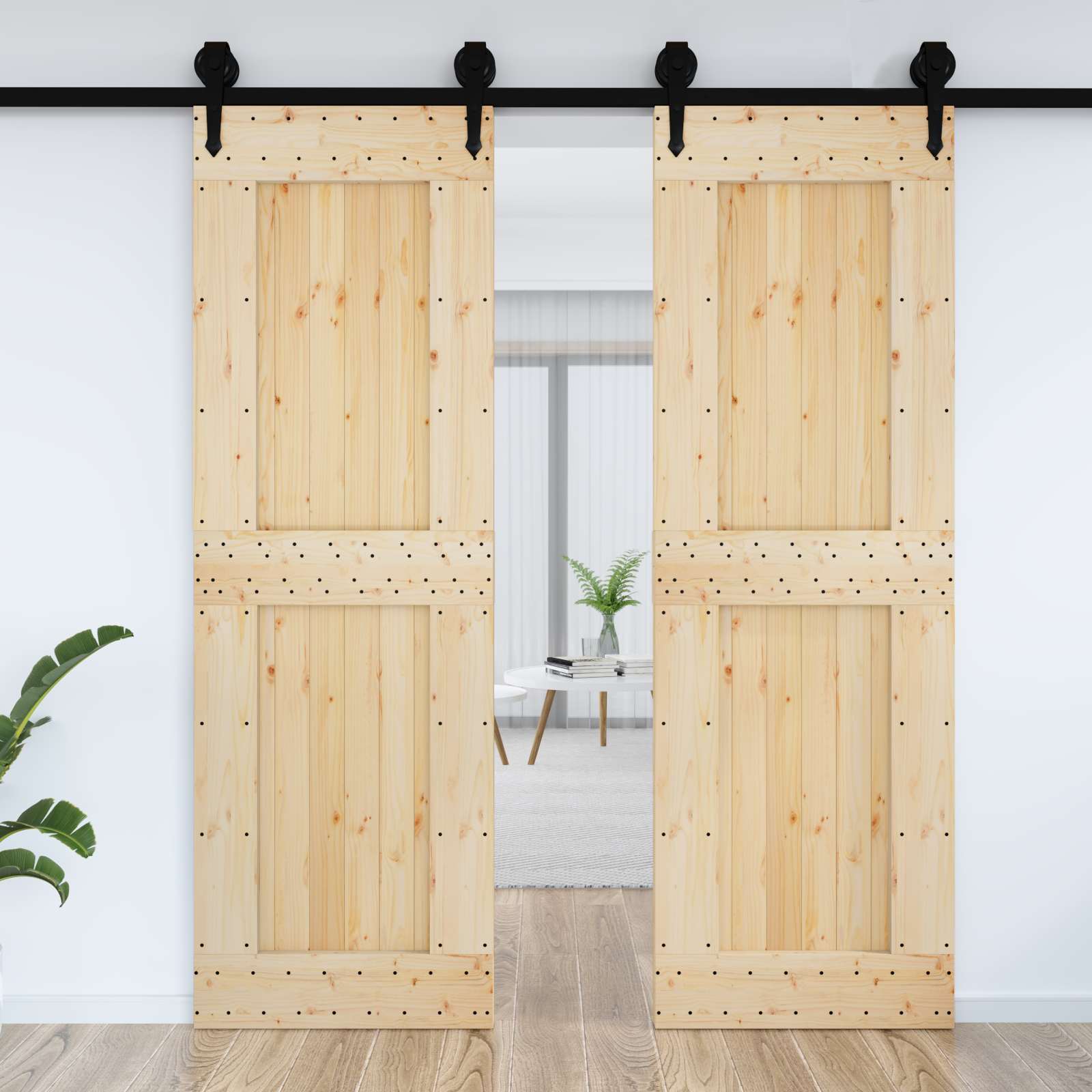 Door NARVIK Natural 70 x 210 cm Solid Pine Wood