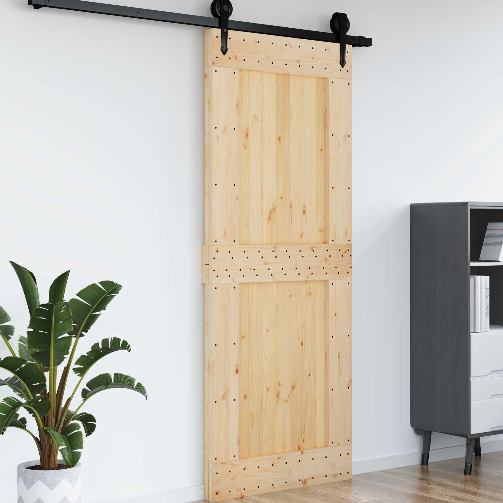Door NARVIK Natural 90 x 210 cm Solid Pine Wood