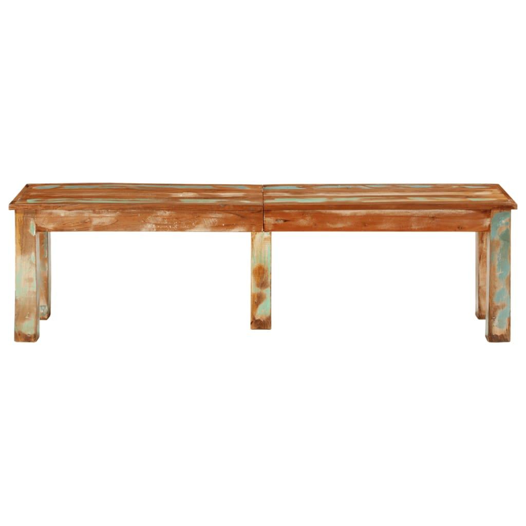 Bench 160x35x46 cm Solid Reclaimed Wood