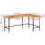 Desk 165x110x77 cm Solid Wood Mango and Iron