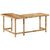 Desk 165x110x75 cm Solid Wood Mango