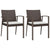 3 Piece Garden Dining Set with Cushions Poly Rattan and Steel