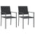 3 Piece Garden Dining Set Poly Rattan and Steel