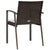 Garden Chairs with Cushions 6 pcs Brown 56.5x57x83 cm Poly Rattan