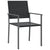 Garden Chairs 4 pcs Black 54x62.5x89 cm Poly Rattan