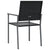 Garden Chairs 4 pcs Black 54x62.5x89 cm Poly Rattan