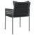 Garden Chairs with Cushions 6 pcs Black 54x61x83 cm Poly Rattan