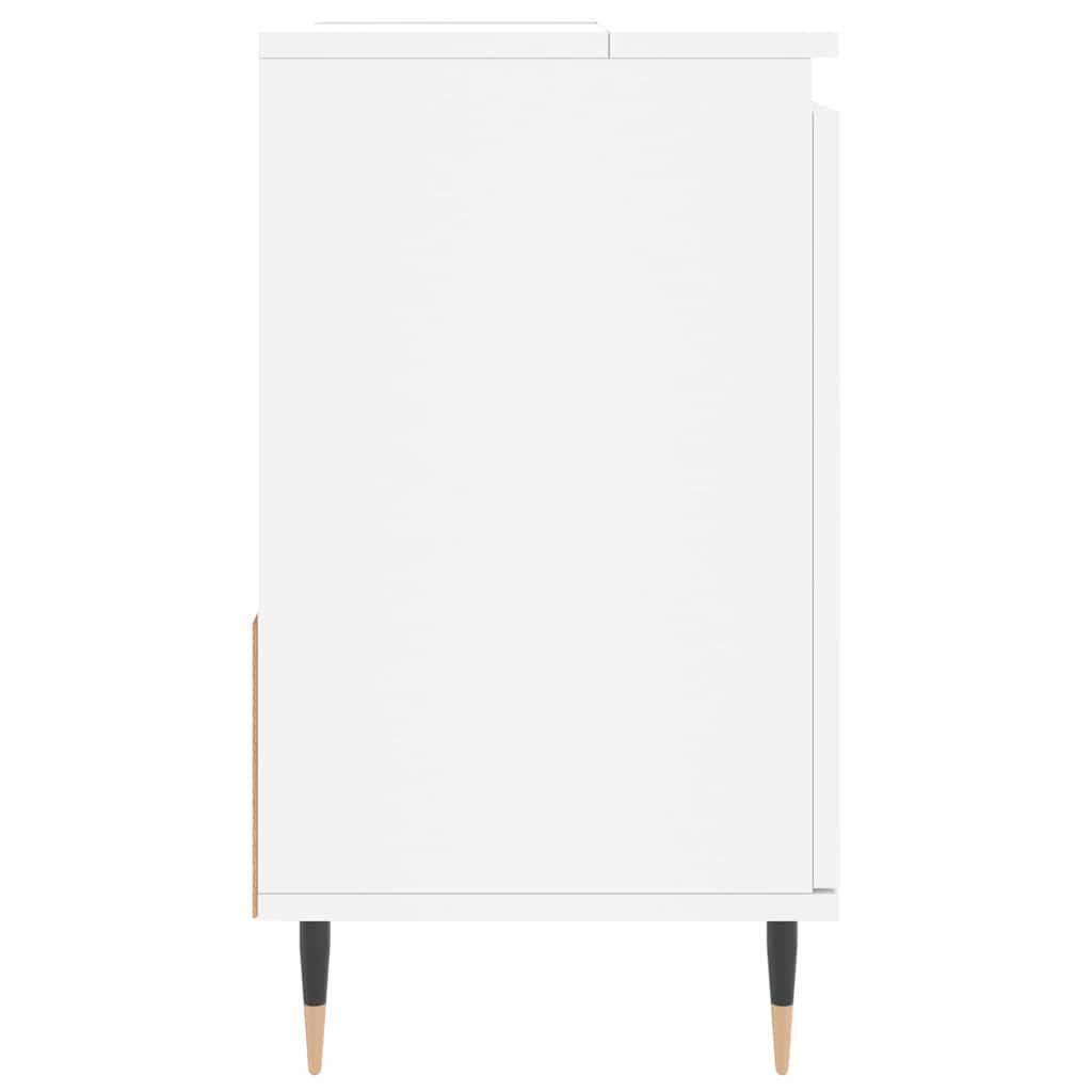 Bathroom Cabinet White 65x33x60 cm Engineered Wood
