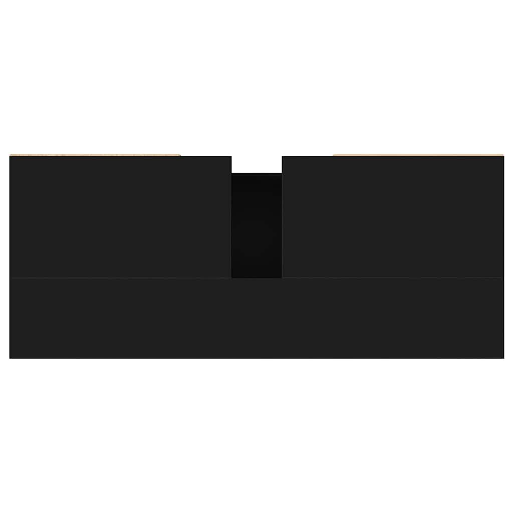 Bathroom Cabinet Black 80x33x60 cm Engineered Wood