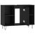 Bathroom Cabinet Black 80x33x60 cm Engineered Wood