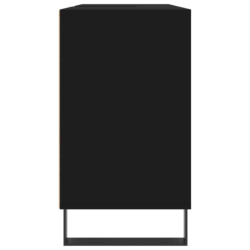 Bathroom Cabinet Black 80x33x60 cm Engineered Wood