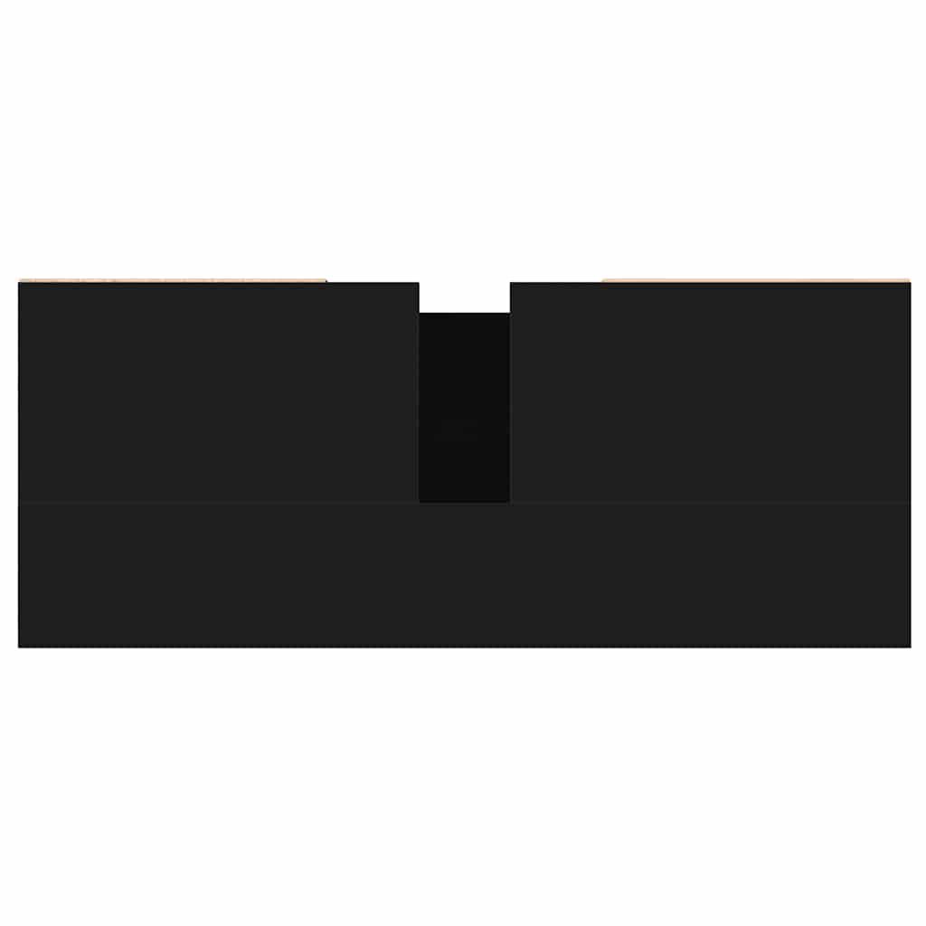 Bathroom Cabinet Black 80x33x60 cm Engineered Wood