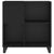 Record Cabinet Black 84.5x38x89 cm Engineered Wood