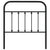 Metal Headboard Black 90 cm