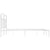 Metal Bed Frame without Mattress with Headboard White 150x200 cm