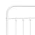 Metal Bed Frame without Mattress with Headboard White 150x200 cm