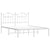 Metal Bed Frame without Mattress with Headboard White 135x190 cm