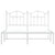 Metal Bed Frame without Mattress with Headboard White 135x190 cm
