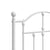 Metal Bed Frame without Mattress with Headboard White 150x200 cm