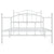 Metal Bed Frame without Mattress with Footboard White 107x203 cm King Single
