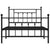 Metal Bed Frame without Mattress with Footboard Black 107x203 cm King Single