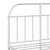 Metal Bed Frame without Mattress with Headboard White 135x190 cm