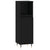 3 Piece Bathroom Cabinet Set Black Engineered Wood