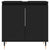 3 Piece Bathroom Cabinet Set Black Engineered Wood