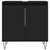3 Piece Bathroom Cabinet Set Black Engineered Wood