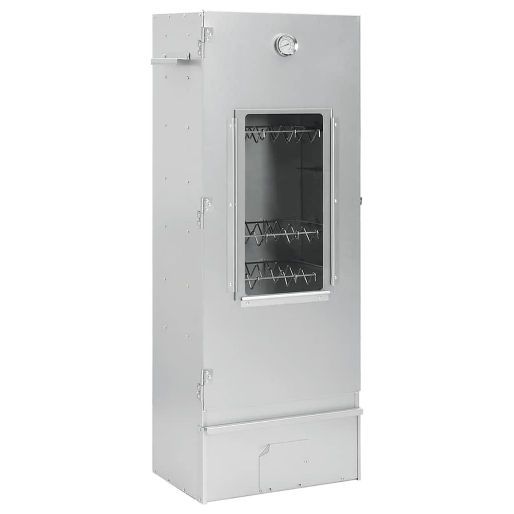 BBQ Oven Smoker with Wood Chips 44.5x29x110 cm Galvanised Steel